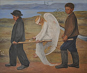 Hugo Simberg: Haavoittunut enkeli. Kuva Pirjo Silveri.